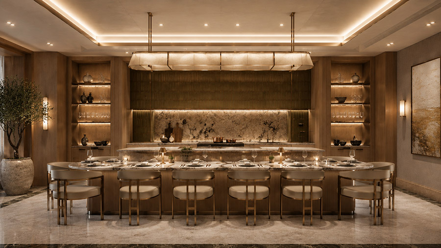 Private dining and chef’s counter